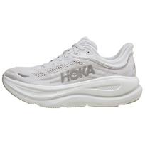 HOKA ONE ONE Bondi 9 Breathable Low top Long Distance Running Shoes Women's White Silver 1162012-SDSTS 38⅔ sidabras