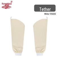 Cowhide Welding Leggings: Fireproof, Heat-Resistant, Anti-Scald Knee Pads for Welders One size; Lanyard white canvas arm sleeves