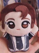 10Cm Game Detroit Become Human Rk800 Plushie Stuffed Doll Decorative Backpack Pandents Keychain Doll Plush Toys Birthday Gifts white