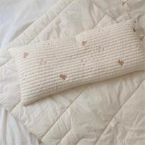 ins baby long pillow crib sleeping pillow plug bed seam bed surround baby comfort leg clamp side sleeping pillow gray