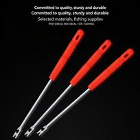 New Stainless Fish Hook Remover Extractor Tool For Fishing Safety Fishing Hook Extractor Detacher Rapid Decoupling Fishing Goods one size raudona