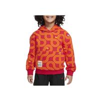 Nike Club Sportswear Snake Welcoming Series NSW Fleece Comfortable Casual Fashion Kids Tops University-Red IH0991-657 M orange
