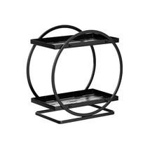 Multiple Layer Bathroom Countertop Organize Space Saving Storage Rack Cosmetic Shelf Suitable for Cosmetics & Toiletries A black