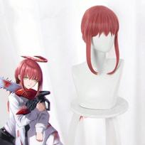 Ilgas tamsiai rožinis perukas Sintetiniai anime cosplay perukai su viena kasa Atsparūs karščiui Cosplay sintetiniai perukai Helovino vakarėliui brown