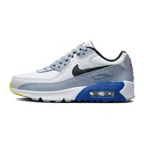 Nike Air Max 90 Odiniai GS Balti Mėlyni Šnabždesio Vaikų Sportbačiai Hyper-Royal Juodi DV3607-101 36.5 gray