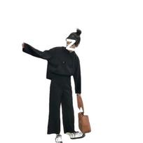 Korean Style Casual Fleece Sweatshirt Wide Leg Pants Suit for Women Two-piece Set S juoda
