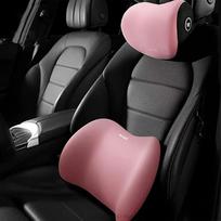 Universal Car Headrest Neck Support Pillow, Memory Foam Seat Cushion, Lumbar Back Cushion, Four-Season Neck Pillow for All Cars gray