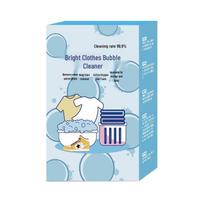 Bright Clothes Effervescent Laundry Tablets - Deep Clean, Stain Removal, Whitening, and Fast Dissolving. white