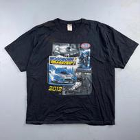 Drag Strip Woodburn Oregon VTG T Shirt 2012 Sports Cars Drifting Graphic NHRA S gray