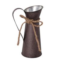 Kaimo stiliaus metalinis laikiklis, Rustic dekoratyvinis pieno bidonas namams ir sodui dekoruoti, Prancūziško kaimo bidonas
