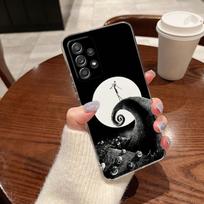 Clear Case For Samsung Galaxy A57 A37 A56 A36 A55 A54 A35 A26 A07 A17 A16 A06 A34 A15 Cover The Nightmare Before Christmas Jack Galaxy A72 black
