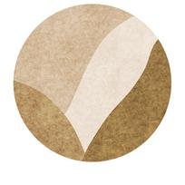 Apvalus kilimas – paprastas universalus namų dekoro akcentas miegamajam ir svetainei 60cm beige
