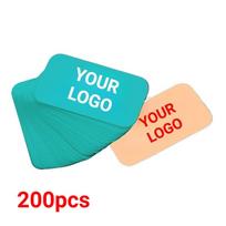 200 Pcs Cross Border Custom Rounded Business Cards Support Small Batch Customization with Double sided Printing (as the picture,9x5.4cm)