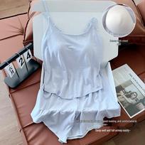 Women's Cross-Border E-commerce Pajama Set: Youthful Camisole and Shorts for Casual Home Wear Medium