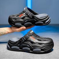 Men EVA Clog Sandals Lightweight Breathable Garden Beach Shoes Non Slip Outdoor Summer Slippers Sizes 38-45 Daily Casual Wear 38 black