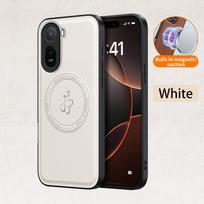 Wireless Charging Magnetic Case for Xiaomi Redmi A7 Pro 4G Protective Cover PU Leather Hard Back Shell Coque Funda Redmi A7 Pro 4G balta