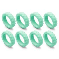8PCS/Set Silicone Travel Luggage Caster Shoes with Silent Sound Suitcase Parts Axles Trolley Box Casters Cover Reduce Noise