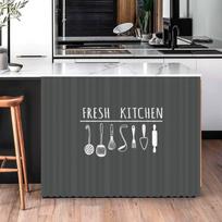 No Punching Cabinet Curtains Velcro Curtain Decorative Wardrobe Bookcase Curtain Cupboard Covering Cloth for Kitchen 50x70cm19.7X27.6in&Velcro