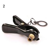 Bike Accessories Inflator Pump Nozzle/Clips Tyre Air Pumps FV AV Valves Multi-use Connector Head 2 black
