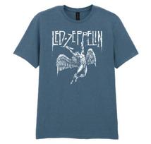 Led Zeppelin Angel  Tshirt Hard rock  heavy metal tee gift for music lovers XL gray