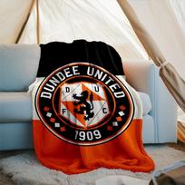1PC Dundee United Crest Printed Soft Flannel Blanket Throw for Adult Bedroom Living Room Sofa Camping Travel Fan gifts Christmas Gifts 75x90cm