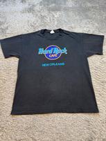 Vtg Hard Rock Cafe Shirt Adult XL Black New Orleans Crewneck Made In USA 90s Unisex T-Shirt XXXL white