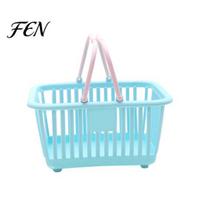 Dust-resistant Storage Bin Basket, with Thickened Handle And Hollow Design, Vegetable Container Vertical Stripes Multi-Use Organizer for Fruits A white