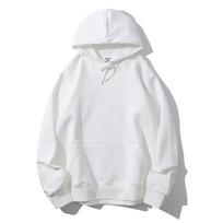 600G Heavy Fleece Hooded Sweater Digital Direct Injection Diy Text Pattern Print Work Team Building Hoodie S balta