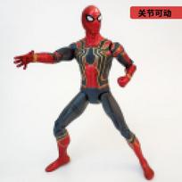 Avengers Infinity War Spider-Man Glowing Articulated Action Figure Model Anime Collectible Clawless spider-man (17cm 1pcs