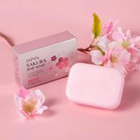 LAIKOU Sakura Facial Body Whitening Soap Reduces Acne Dark Spot Deep Cleaning Cutin For Face Body Skin Care 90g white