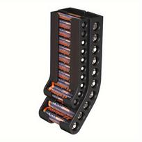 Battery Storage Organizer AA & AAA Combo Small Battery Keeper Wall Holder Battery Dispenser Container juoda