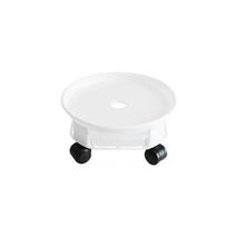 Heavy Duty Movable Flower Pot Tray Round Flower Planter Stand  For Home Garden Outdoor 24cm balta