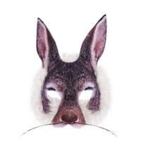 Realistic Halloween Party Mask Full Face Dress Up Masks Carnival Party Mask Rabbit