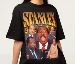 Unisex Stanley Hudson Shirt - The Office Shirt,Leslie David Baker Tshirt,I Love Pretzel Day L brown