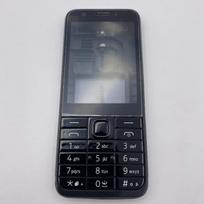 Full Complete Mobile Phone Housing Cover Case+English Keypad for Nokia 230 230ds RM-1172 RM-1126 balta
