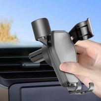 1Pcs Automatic Multifunctional Universal Stable Anti-Slip Secure Gps Phone Holder Auto Gravity Car Air Vent Phone Mount one size