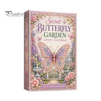Festive Gift for Family Beautiful Butterflies Advent Calendar 2026, 24 Day Countdown Box Daily Entertainment Collectibles with 2D Acrylic Butterfly D