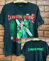 Vintage Linkin Park Reanimation  Manga Graphic Double Sides Unisex T-Shirt XXL blue
