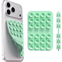 Multicolor Double Sided Silicone Suction Cup Pad Strong Grip Reusable To Hold Phone On Shower Mirrors Kitchen Walls A8 beige