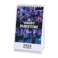Creative Desktop Calendar Planner Standing Calendar Wall Decor Study Schedule Organizer One Size blue
