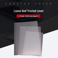 Matiniai PP laisvų lapų rišimo viršeliai A4/B5/A5 formatams A5 Frosted Cover (45C) gray