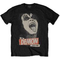 Vyriški KISS The Demon Rock Slim Fit marškinėliai Juodi S gray