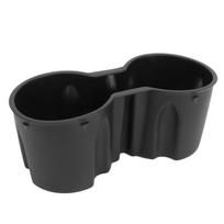 Center Console Water Cup Holder Insert Silicone Divide Cup Holder Replacement for Tesla Model Y 2021 to 2023 black