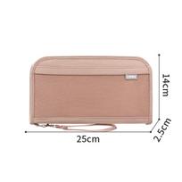 RFID Passport Wallet for Women and Men, Card Holder Air Ticket Passport Case for Travel Document Holder for Family Organizer Bag CLE rožinė