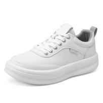 High Quality Men Fashion Sports Shoes Outdoor Comfy Casual Leather Trend Minimalist Shoes 2024 New Flat Antiskid Running Shoes 39 balta