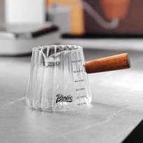 Bincoo Glass Espresso Milk Pitcher with Scale gray