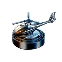Helicopter Car Air Essential Oil Freshener Diffuser Creative Shape Solar Powered Rotating Airplane gray