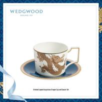 Wedgwood Oriental Legend Dragon Bone China Teacup & Saucer white