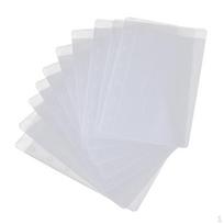 PVC Binder Sleeves 10 Sheets Bag 10pcs A7 1 Slot white
