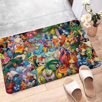 Cute P-Pokemones Anime Kitchen Mat Cheaper Anti-slip Modern Living Room Balcony Printed Modern Home Decor 40x60 cm blue